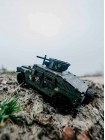 Деревянный цветной 3D-пазл военный внедорожник