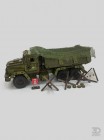 Военный самосвал КрАЗ, цветной 3д-конструктор