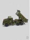 Военный самосвал КрАЗ, цветной 3д-конструктор