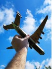 Літак дерев'яний кольоровий Ан-225 Мрія, масштаб 1:250