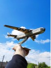 Літак дерев'яний кольоровий Ан-225 Мрія, масштаб 1:250
