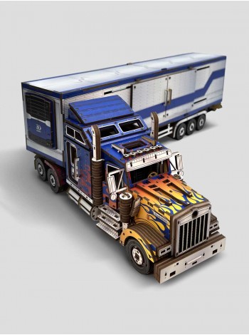3Д дерев’яна вантажівка у стилі Optimus Prime 