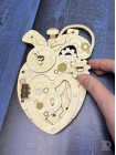 3д-конструктор серця з дерева 