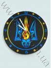 Часы черные Герб Украины