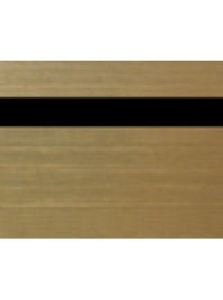 Пластик двуслойный золотистый темный сатин/черный, 1.5 мм