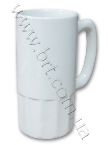 Керамічний пивний кухоль MUG20 для сублімації, гранований