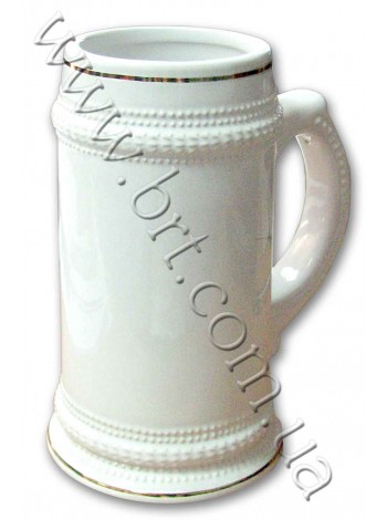 Керамический бокал MUG22 с золотой полосой