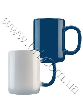 Чашка хамелеон синяя, 320 мл