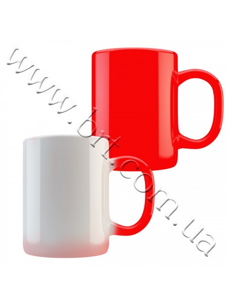 Кружка хамелеон красная, 320 мл