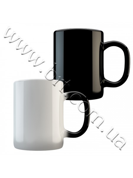 Кружка хамелеон черная, 320 мл