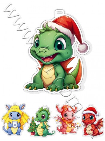 Символ года елочное украшение, набор 6 штук