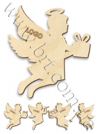 Ангел из дерева на елку