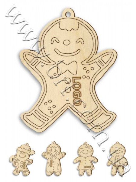 Игрушка деревянная Пряничный человечек