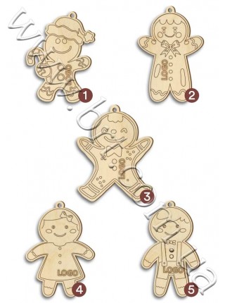 Игрушка деревянная Пряничный человечек