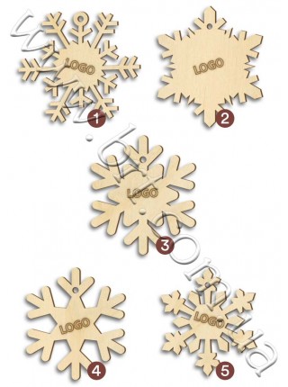 Игрушка деревянная Снежинка