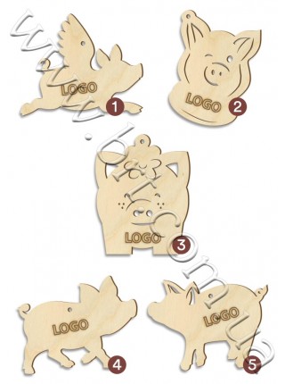 Игрушка деревянная Свинка