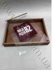 Деревянная коробка с прозрачной крышкой