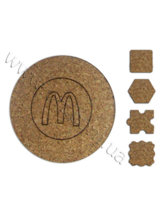 Костер из пробки с гравировкой