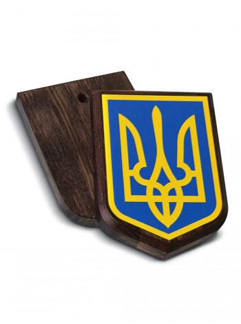 Тризуб з дерева й металу 