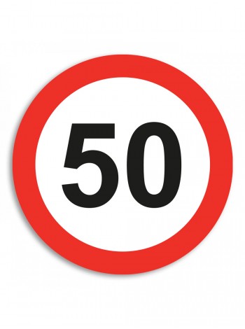 Наклейка 50 на авто