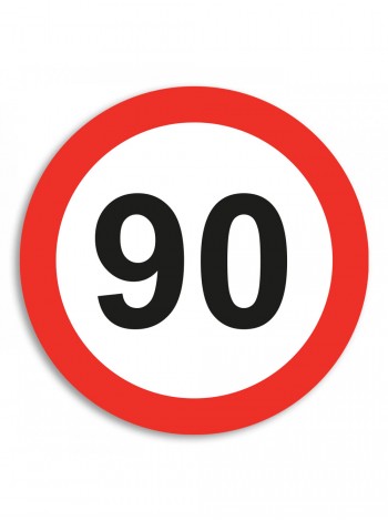 Наклейка 90 на машину