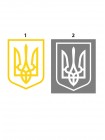 Наклейка на стекло Тризуб классический