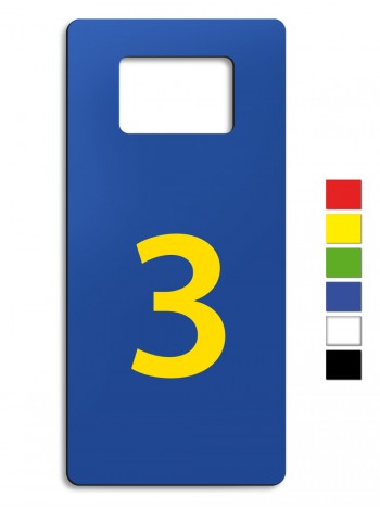 Номерки із пластику, ПВХ, композиту для примірочних