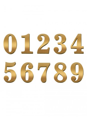 Цифри з металу клейкі