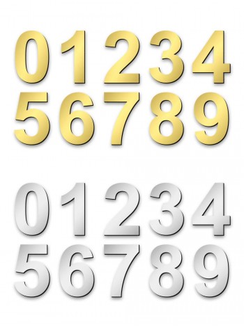 Цифри клейкі з пластику