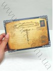 Свадебная пригласительная открытка под старину