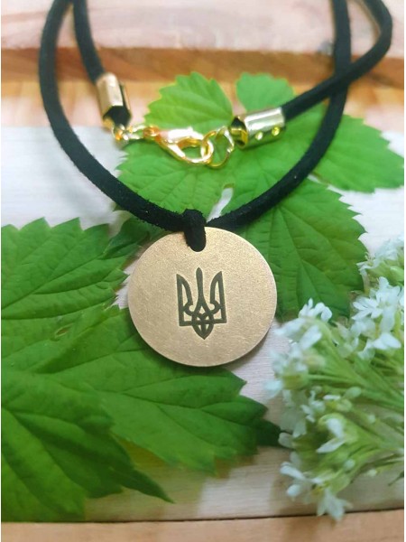 Подвеска из латуни Тризуб