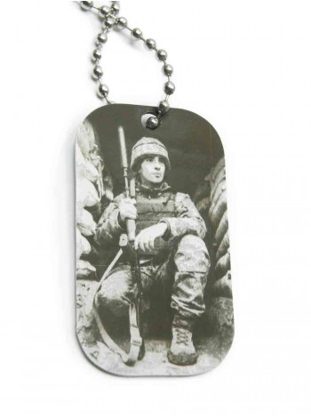 Жетон с фото, лазерная гравировка