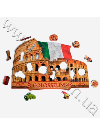 Пазл Колизей из дерева