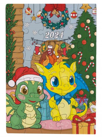 Пазл с дракончиками