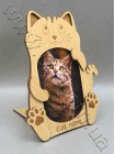 Фоторамка деревянная для фото котика 