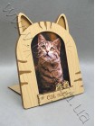 Рамка из дерева для фото кота 