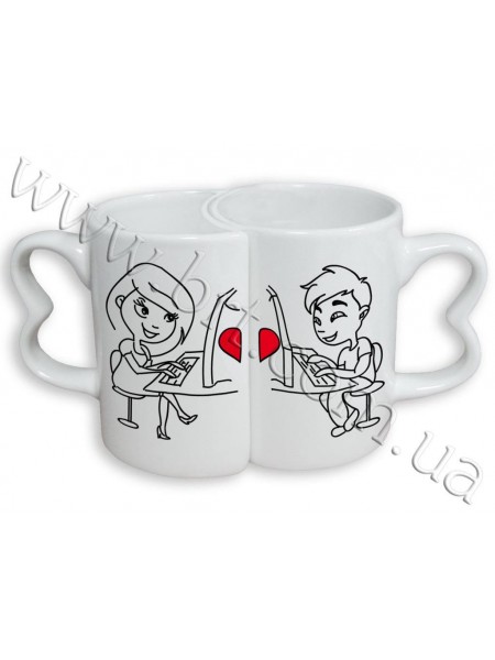 Парні чашки на 14 лютого