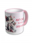 Чашка киця з котеням на день матері