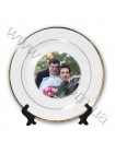 Тарілка на весілля з іменами, датою, фото молодят Тарілка на весілля з іменами, датою, фото молодят