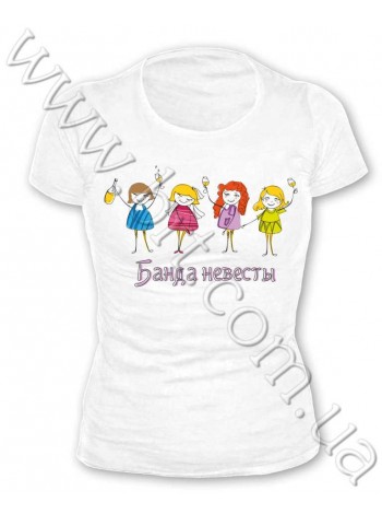 Футболки на девичник для невесты, свидетельницы, подруг