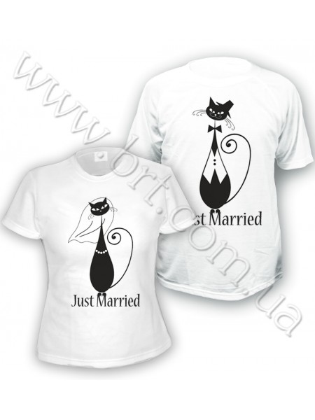 Весільні футболки Just married