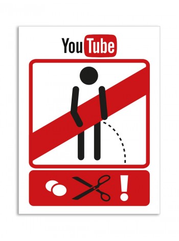 Табличка Не гадить — здесь не туалет