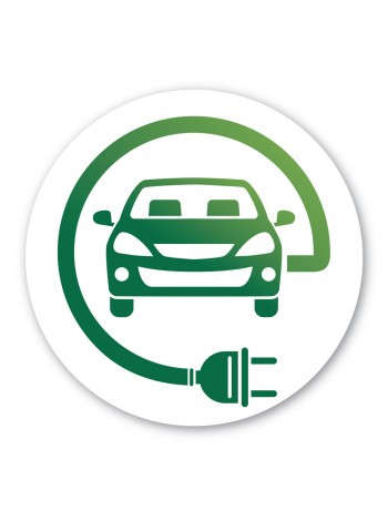 Табличка электрозарядка автомобиля