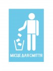 Трафарет місце для сміття, 40*60 см