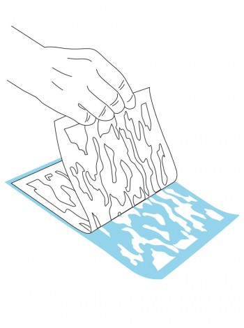 Трафарет мультикам клейкий одноразовий Трафарет мультикам клейкий одноразовий