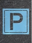 Трафарет знака паркування 60*60 см