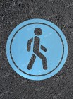 Трафарет пішохід 60 см