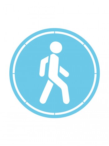 Трафарет пішохід 60 см