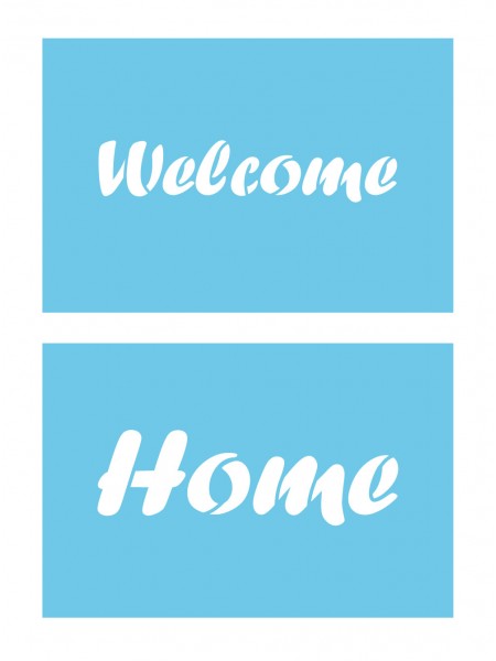 Трафарет Welcome Home